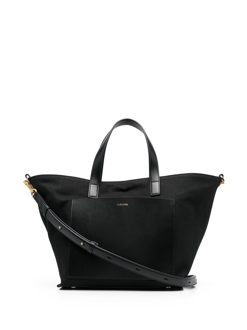 Black Wander square tote bag women JIL SANDER